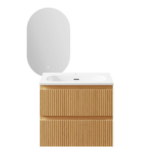 Panama 600mm Oak Vanity & LED Mirror Package